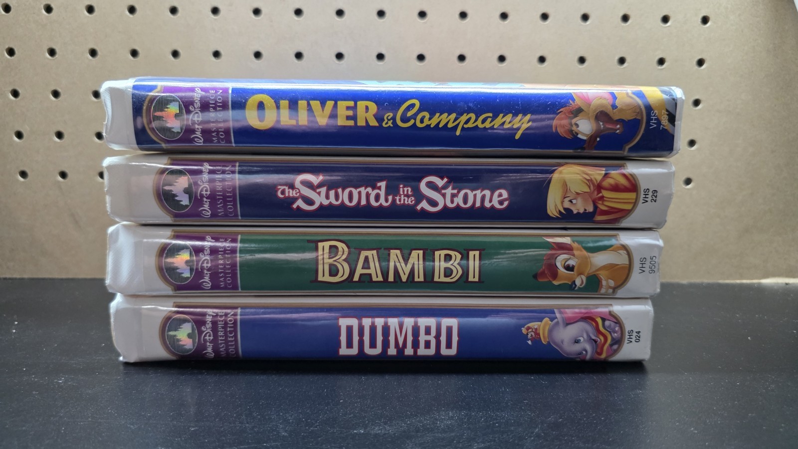 Disney Masterpiece Collection VHS Lot Bambi Dumbo Sword in the Stone Oliver &...
