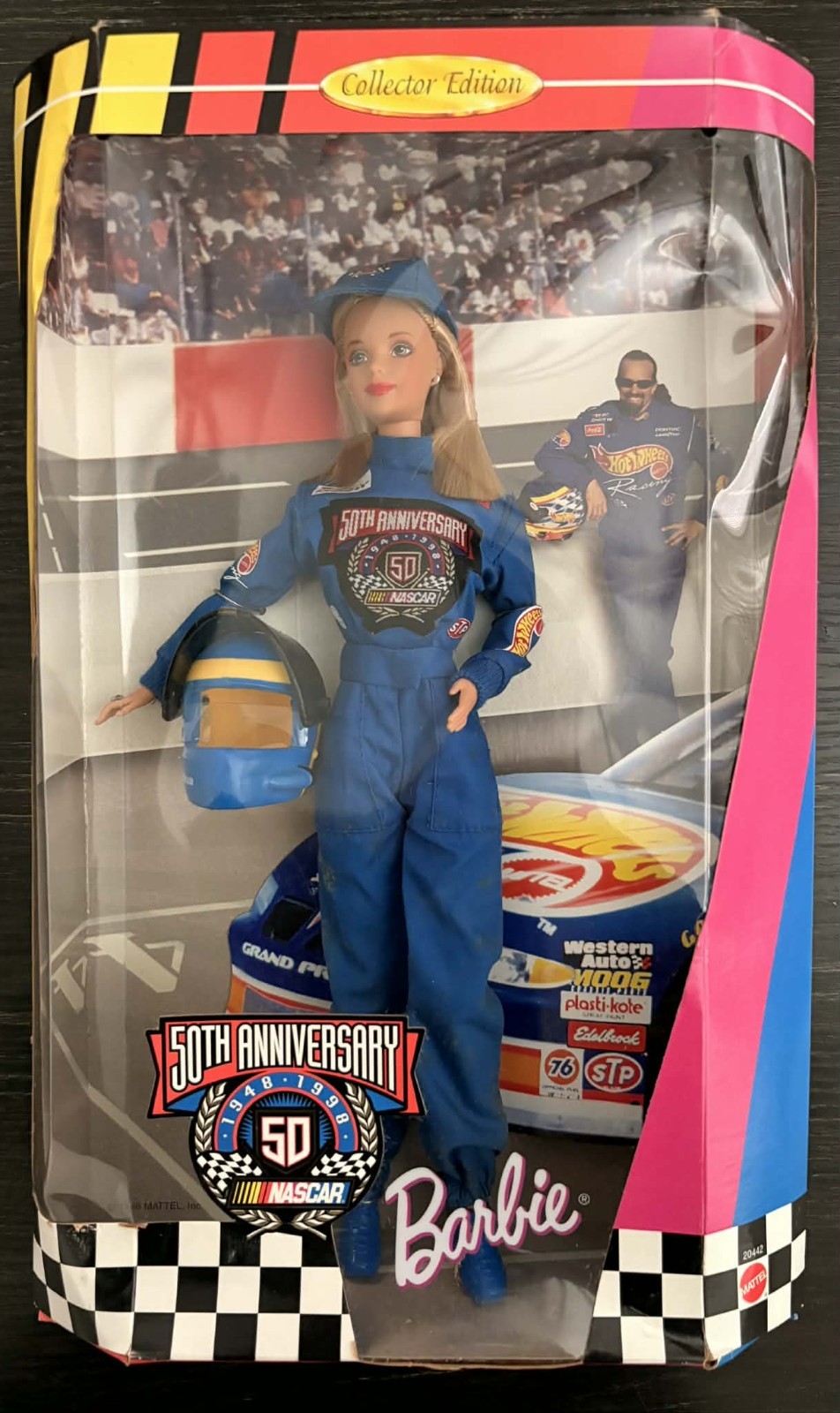 Barbie NASCAR 50th Anniversary Collector Edition 1998 Mattel #20442 NRFB Box
