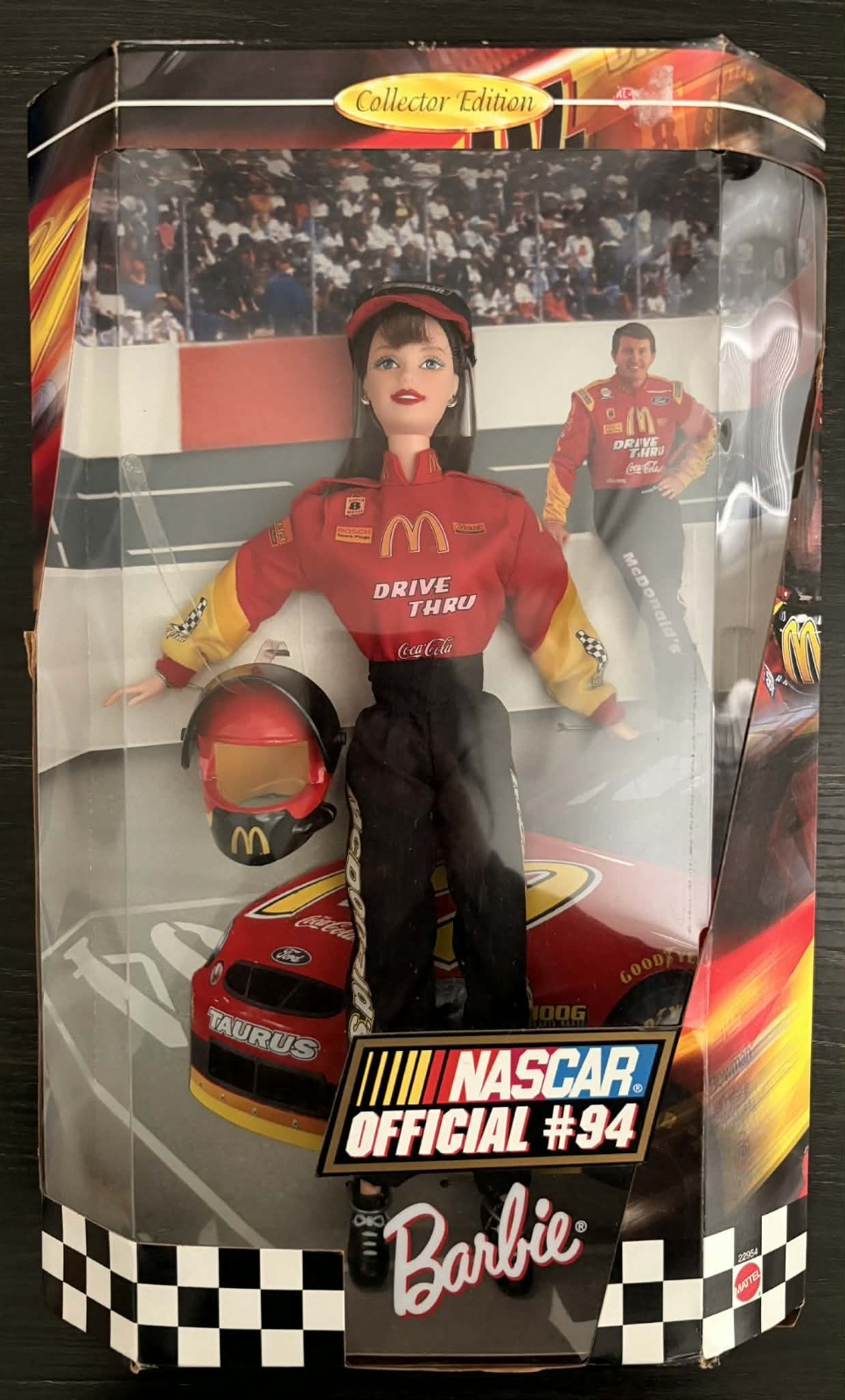 Barbie NASCAR Official #94 McDonald’s Bill Elliott Collector Edition Doll 1999