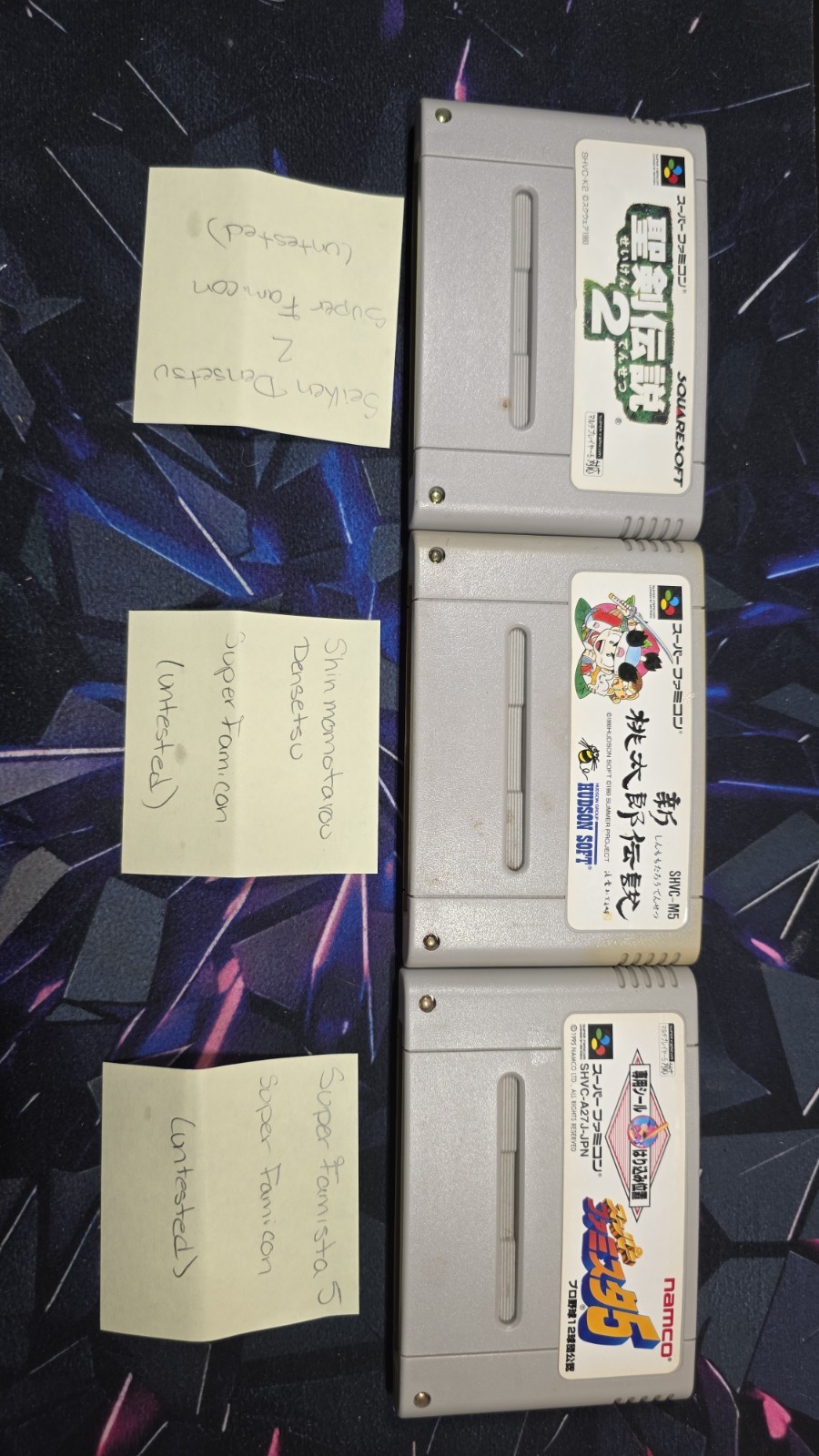 Super Famicom SFC Japanese Import Cartridge Lot Seiken Densetsu Momotarou