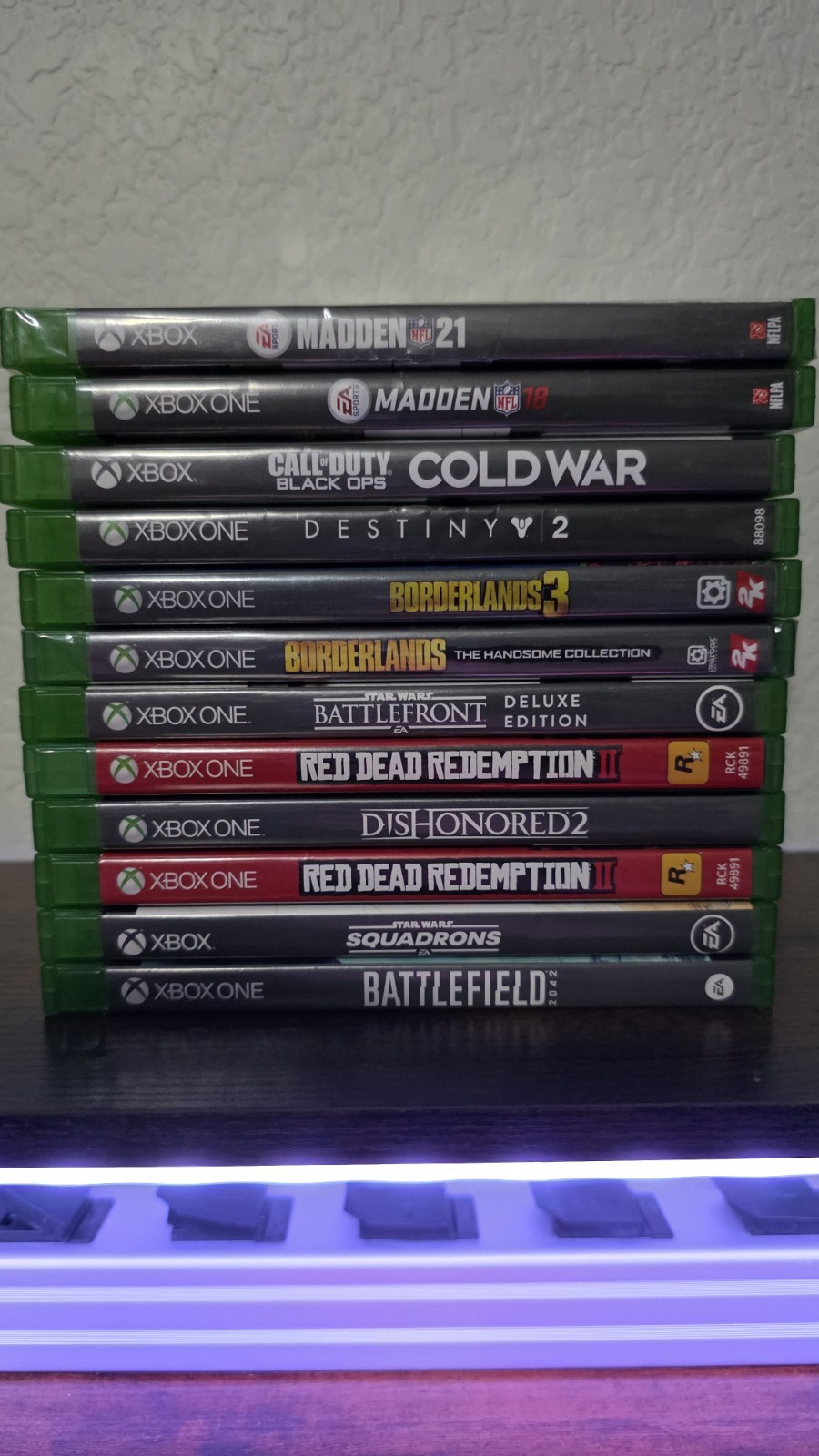 Xbox One Game Lot Tested Red Dead 2 Cold War Battlefield Madden Borderlands