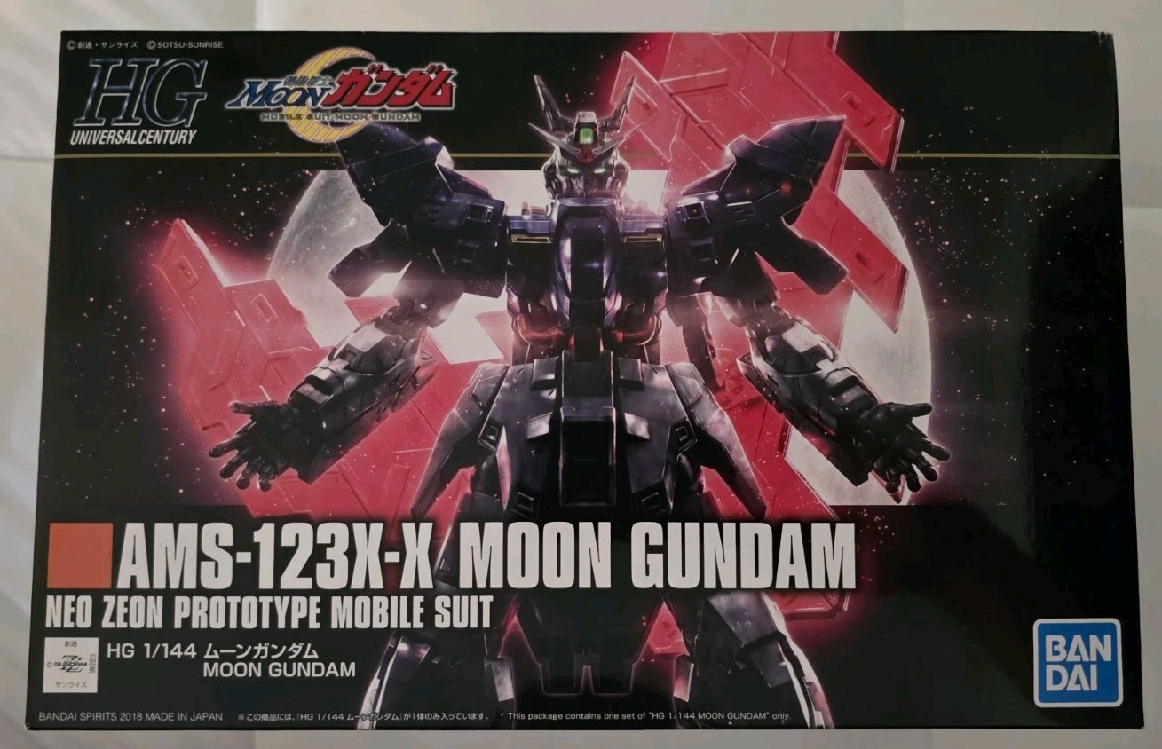 Bandai HG 1/144 Moon Gundam AMS-123X-X Plastic Model Kit New